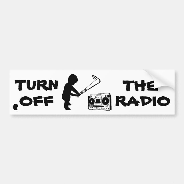 STELLEN Sie DEN RADIOAutoaufkleber ab Autoaufkleber (Vorne)