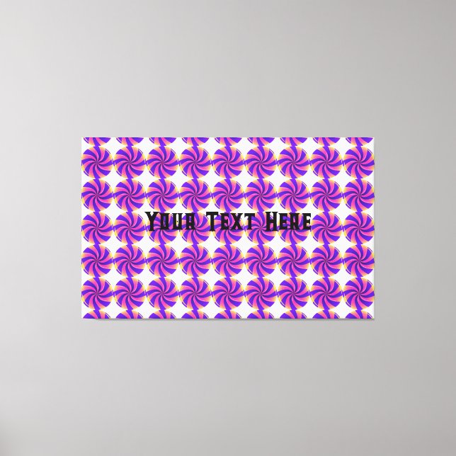 Stellen Sie den Text hier ein Bild mit Süßigkeiten Leinwanddruck (Vorderseite)