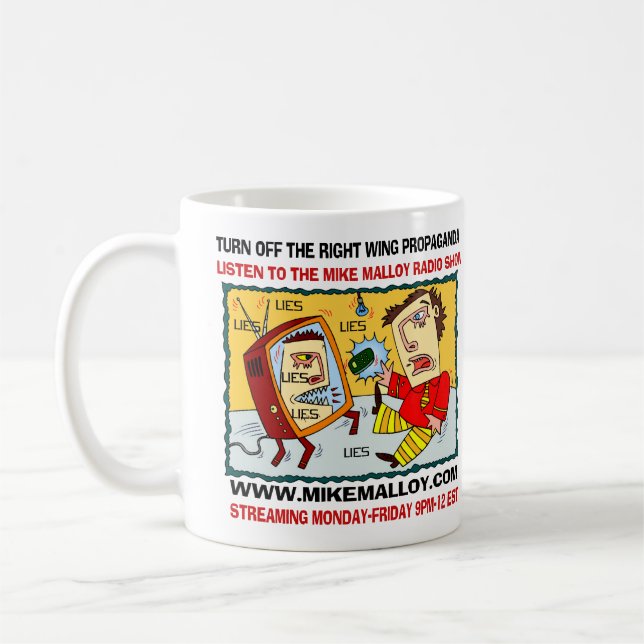 STELLEN SIE DIE FERNSEHTasse AB Kaffeetasse (Links)
