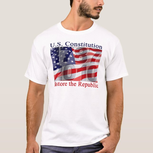 Stellen Sie die Republik-Shirts wieder her T-Shirt (Vorderseite)