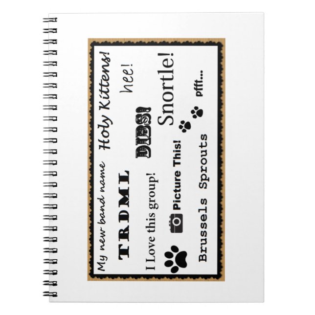 Stellen Sie dieses dar! Notizbuch Notizblock (Vorderseite)