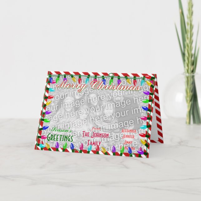 Stellen Sie ein kundenspezifisches frohe Feiertagskarte (Vorderseite)