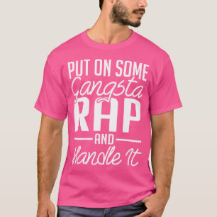 Stellen Sie einen Gangsta-Rap auf T-Shirt