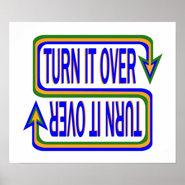 Stellen Sie es um das inspirierende Sprichwort-Zit Poster (Vorne)