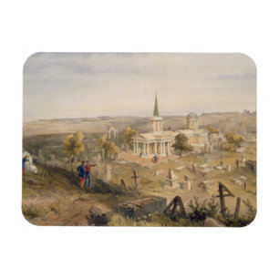 Stellen Sie Friedhof und Kirche, Platte 'vom Se Magnet
