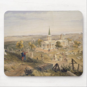 Stellen Sie Friedhof und Kirche, Platte 'vom Se Mousepad