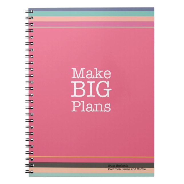 Stellen Sie großes Plan-Notizbuch her Notizblock (Vorderseite)