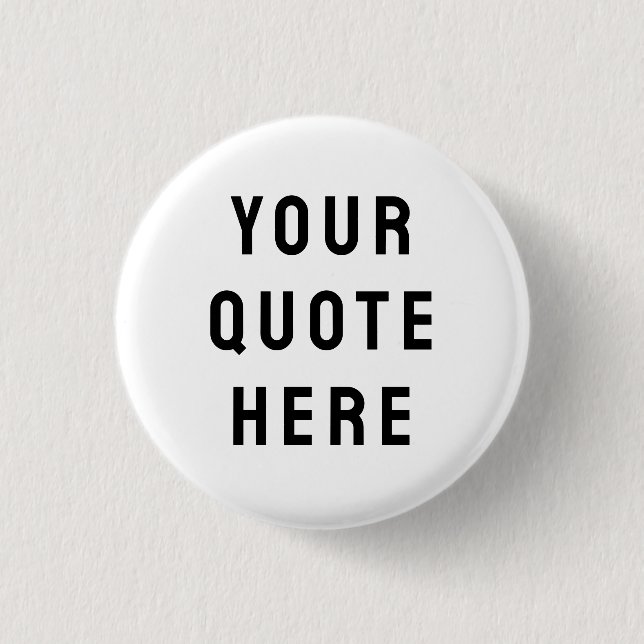 Stellen Sie Ihr Angebot hier Personalisierten Text Button (Vorderseite)