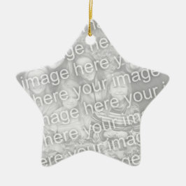 Stellen Sie Ihr eigenes einseitiges Keramik Ornament