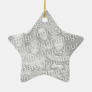 Stellen Sie Ihr eigenes einseitiges Keramik Ornament