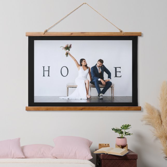 STELLEN SIE IHR EIGENES FOTO-DIY-Benutzerdefiniert Wandteppich Mit Holzrahmen (Schlafzimmer)