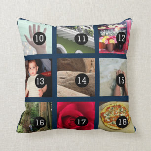 Stellen Sie Ihr eigenes Foto Instagram mit 18 Kissen