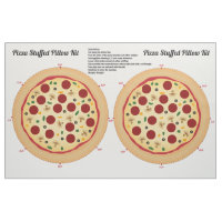 Stellen Sie Ihr eigenes Pizza angefülltes Kissen