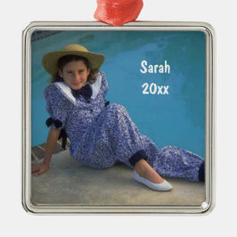 Stellen Sie Ihr eigenes quadratisches Ornament Aus Metall