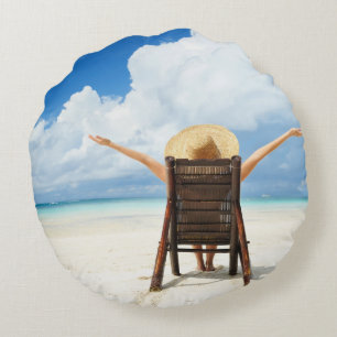 Stellen Sie Ihr eigenes rundes Foto-Kissen her Kissen