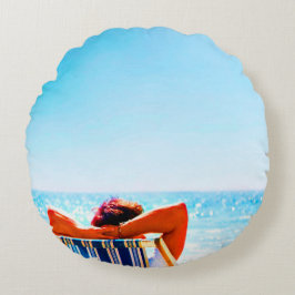 Stellen Sie Ihr eigenes rundes Foto-Kissen her Rundes Kissen