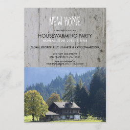 Stellen Sie Ihr eigenes rustikales neues Zuhause Einladung
