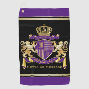 Stellen Sie Ihr eigenes Wappen Golfhandtuch