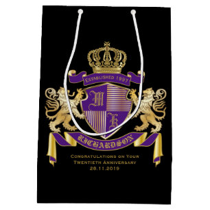 Stellen Sie Ihr eigenes Wappen Mittlere Geschenktüte