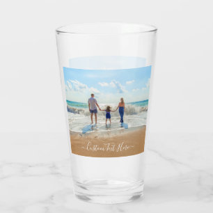 Stellen Sie Ihr Foto-Glasgeschenk mit Textnamen ei Glas