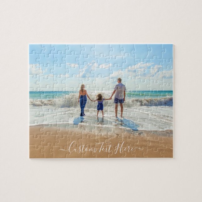 Stellen Sie Ihr Foto- und Textpuzzle ein. Puzzle (Horizontal)