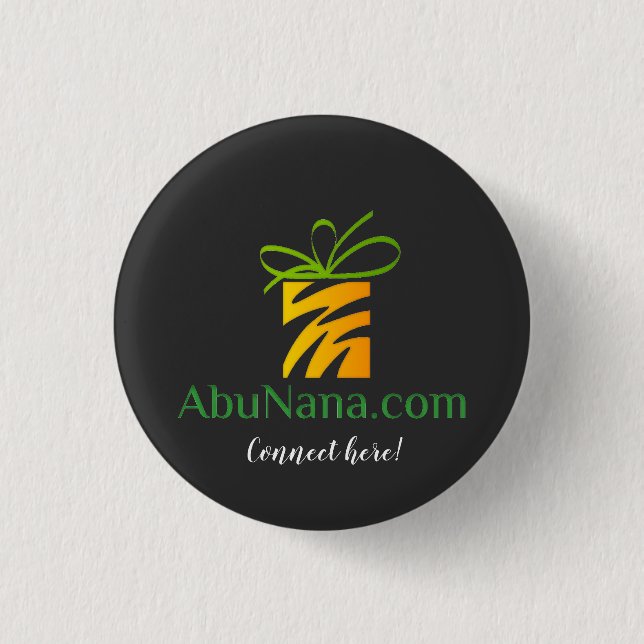 Stellen Sie Ihr Logo hier! Button (Vorderseite)