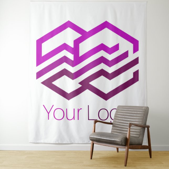 Stellen Sie Ihr Logo oder Bild ein Wandteppich (Beispiel)