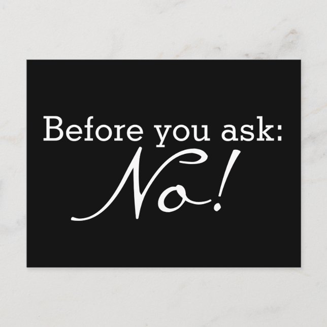 Stellen Sie Ihr lustiges Sprichwort oder Ihre Weis Postkarte (Vorderseite)