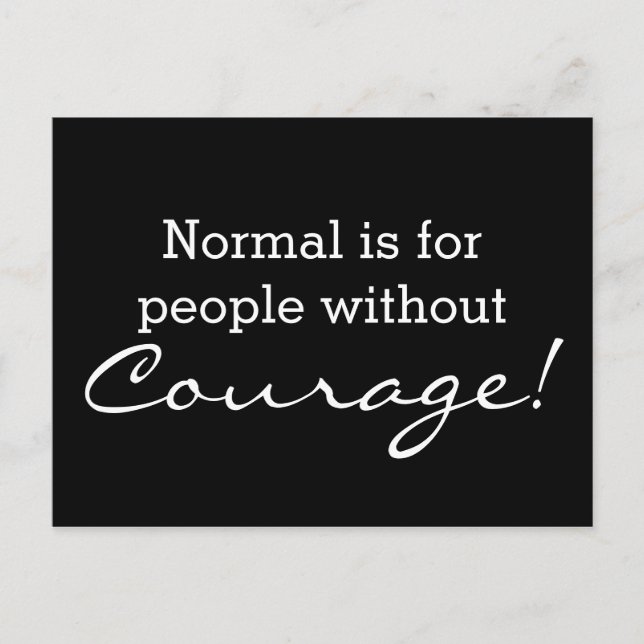 Stellen Sie Ihr lustiges Sprichwort oder Ihre Weis Postkarte (Vorderseite)