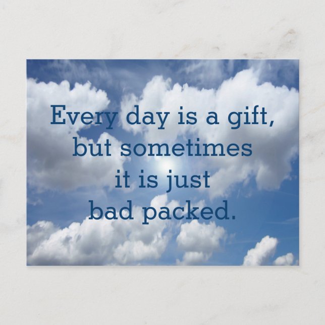 Stellen Sie Ihr lustiges Sprichwort oder Ihre Weis Postkarte (Vorderseite)