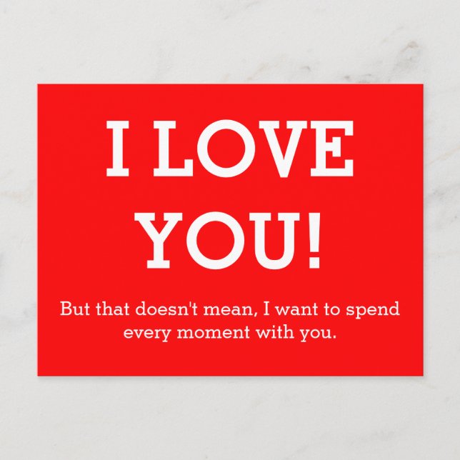 Stellen Sie Ihr lustiges Sprichwort oder Ihre Weis Postkarte (Vorderseite)