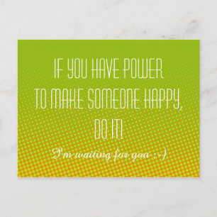 Stellen Sie Ihr lustiges Sprichwort oder Ihre Weis Postkarte