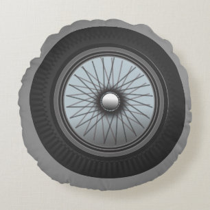 Stellen Sie Ihr Motor-Reifen-Kissen an Rundes Kissen