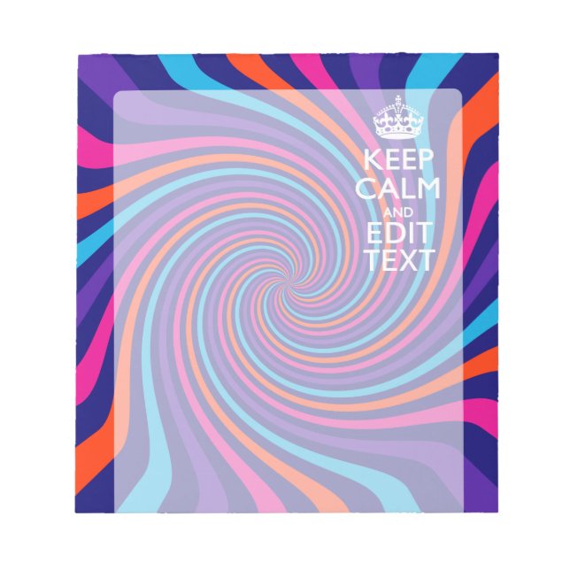 Stellen Sie Ihre Behalten Ruhe im Text ein, mehrfa Notizblock (Vorderseite)