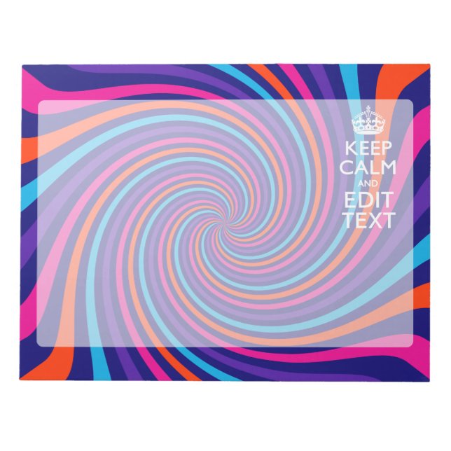 Stellen Sie Ihre Behalten Ruhe im Text ein, mehrfa Notizblock (Vorderseite)