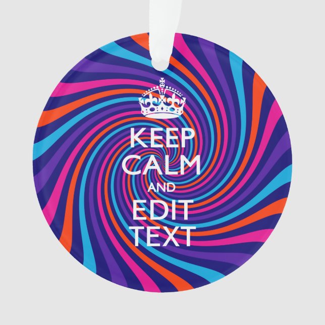 Stellen Sie Ihre Behalten Ruhe im Text ein, mehrfa Ornament (Vorderseite)