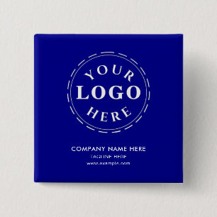 Stellen Sie Ihre eigene dunkelblaue Taste ein. Button