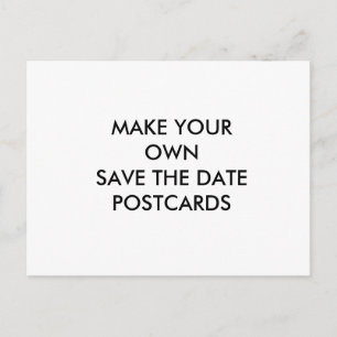 Stellen Sie Ihre eigene Gewohnheits-Save the Date Ankündigungspostkarte