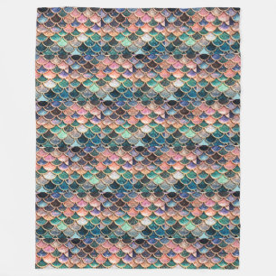 Stellen Sie Ihre eigene Meerjungfrauskalen Decke