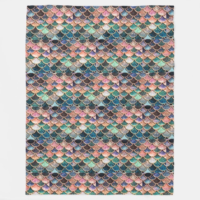 Stellen Sie Ihre eigene Meerjungfrauskalen Decke (Vorderseite)