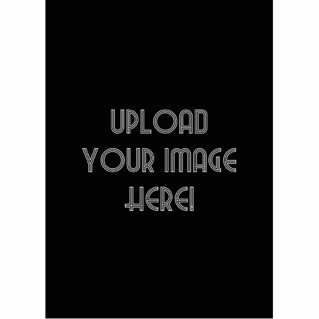 Stellen Sie Ihre eigene Skulptur-Verzierung des Fotoskulptur Ornament (Vorne)