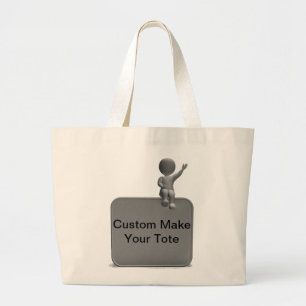 Stellen Sie Ihre eigene Taschen-Tasche her! Jumbo Stoffbeutel