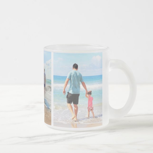 Stellen Sie Ihre Familienfotografie-Collage Glass  Mattglastasse (Rechts)