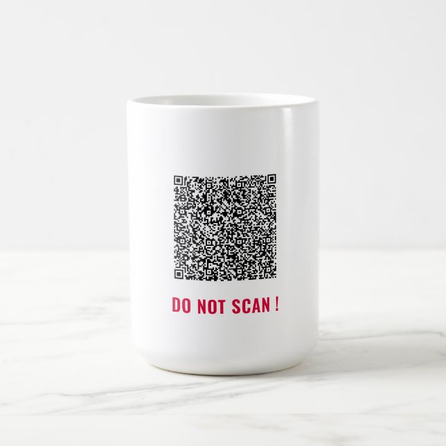 Stellen Sie Ihre QR-Code-Scan-Informationen auf di Kaffeetasse (Mittel)