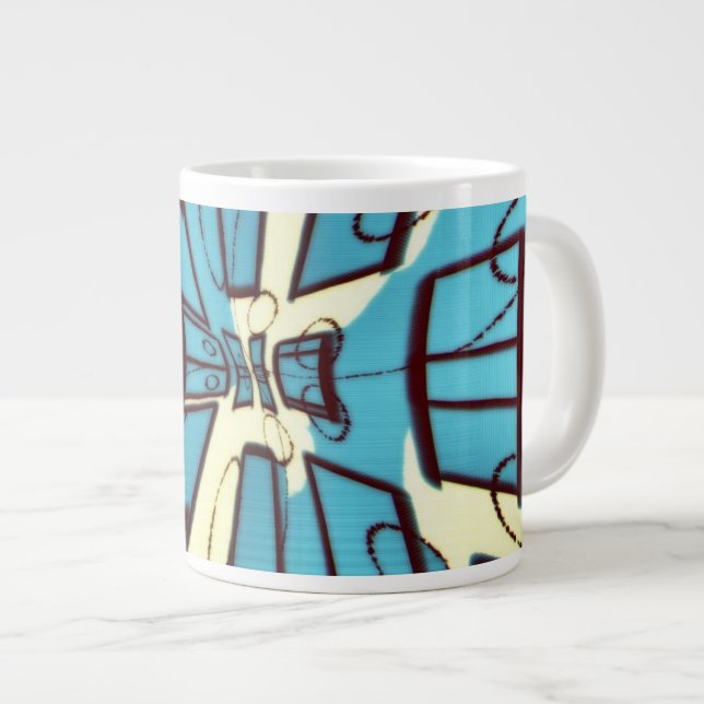 Stellen Sie Ihren Bildschirm ein Jumbo-Tasse (Vorderseite Rechts)