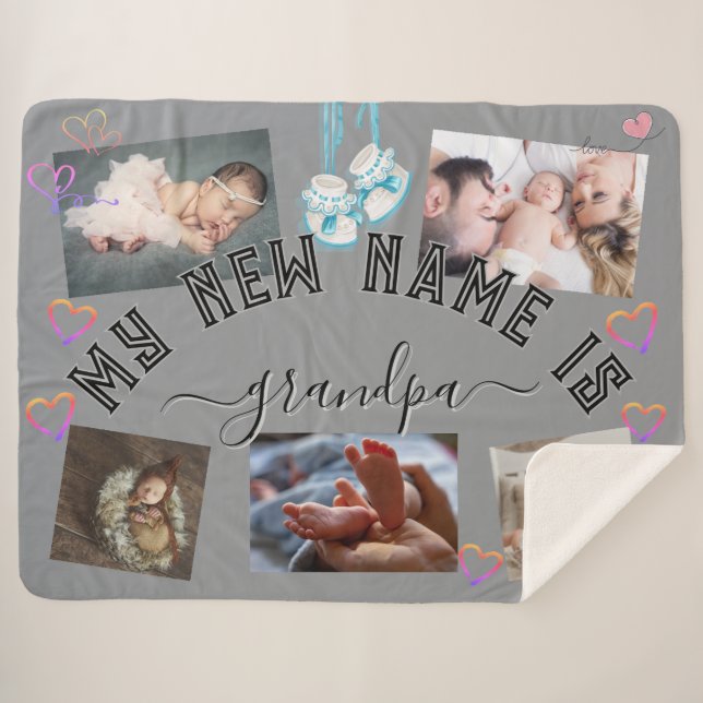 ✨ STELLEN SIE IHREN eigenen benutzerdefinierten Me Sherpadecke (Vorderseite (Horizontal))