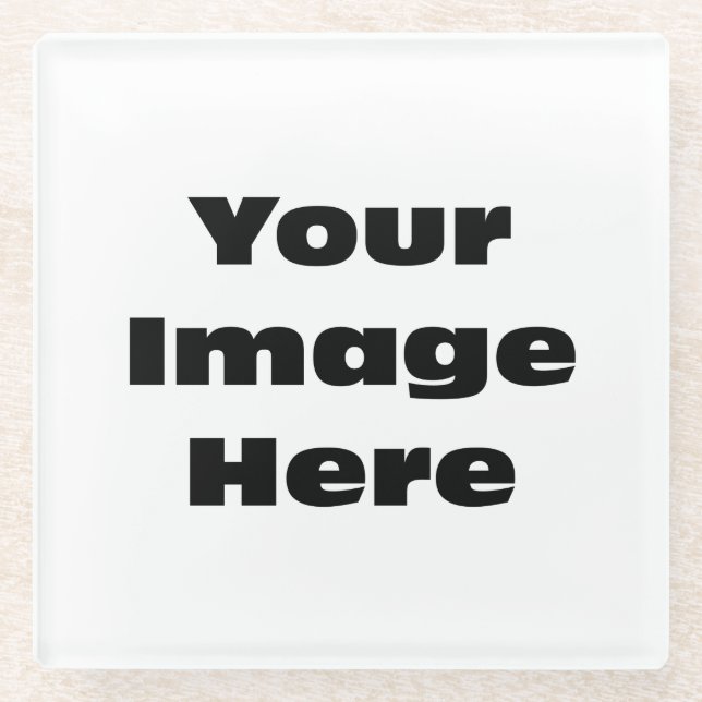 Stellen Sie Ihren eigenen Foto-Glas-Untersetzer Glasuntersetzer (Vorderseite)