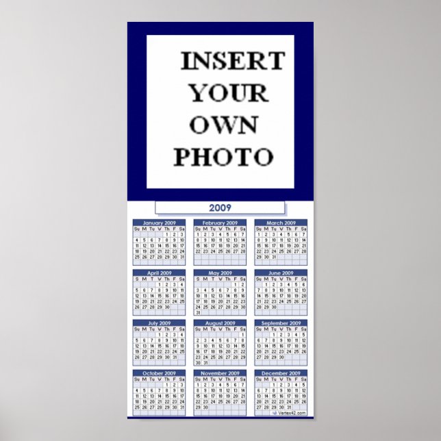 STELLEN SIE IHREN KALENDERPOSTER EIN POSTER (Vorne)