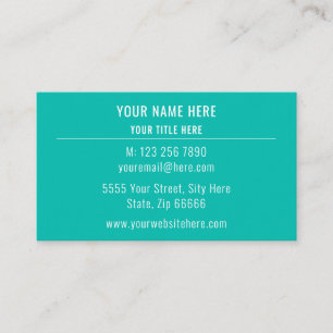 Stellen Sie Ihren Logo-Namen Business Card Aqua-Fa Visitenkarte