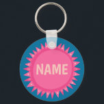 STELLEN SIE IT Pink Blue Sunshine Name-Tag EIN Schlüsselanhänger<br><div class="desc">Dekorieren Sie Ihr Outfit mit diesem coolen Schlüsselanhänger. Macht ein großartiges Geschenk! Sie können ihn anpassen und auch Text hinzufügen. Karo in meinem Shop für viel mehr Farben und Muster! Lass mir Bescheid,  wenn du auch etwas Gewohntes willst.</div>